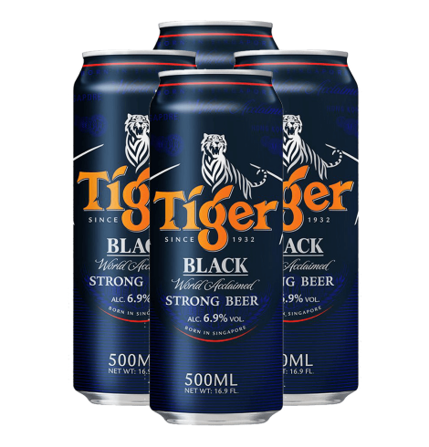 Tiger Black 500ml Bundle of 4 Cans